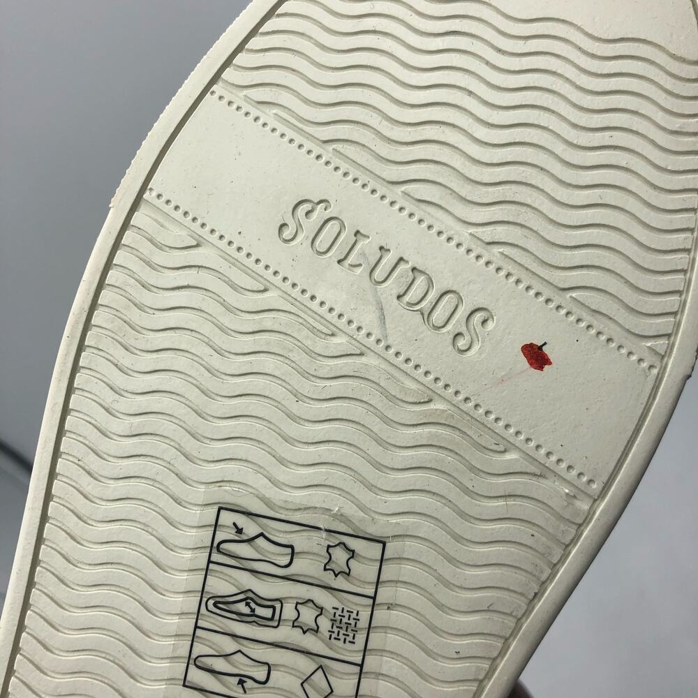 Soludos Ibiza Sweater Sneaker Lace Up White/ Multicolor Size US 8.5 - Picture 9 of 12